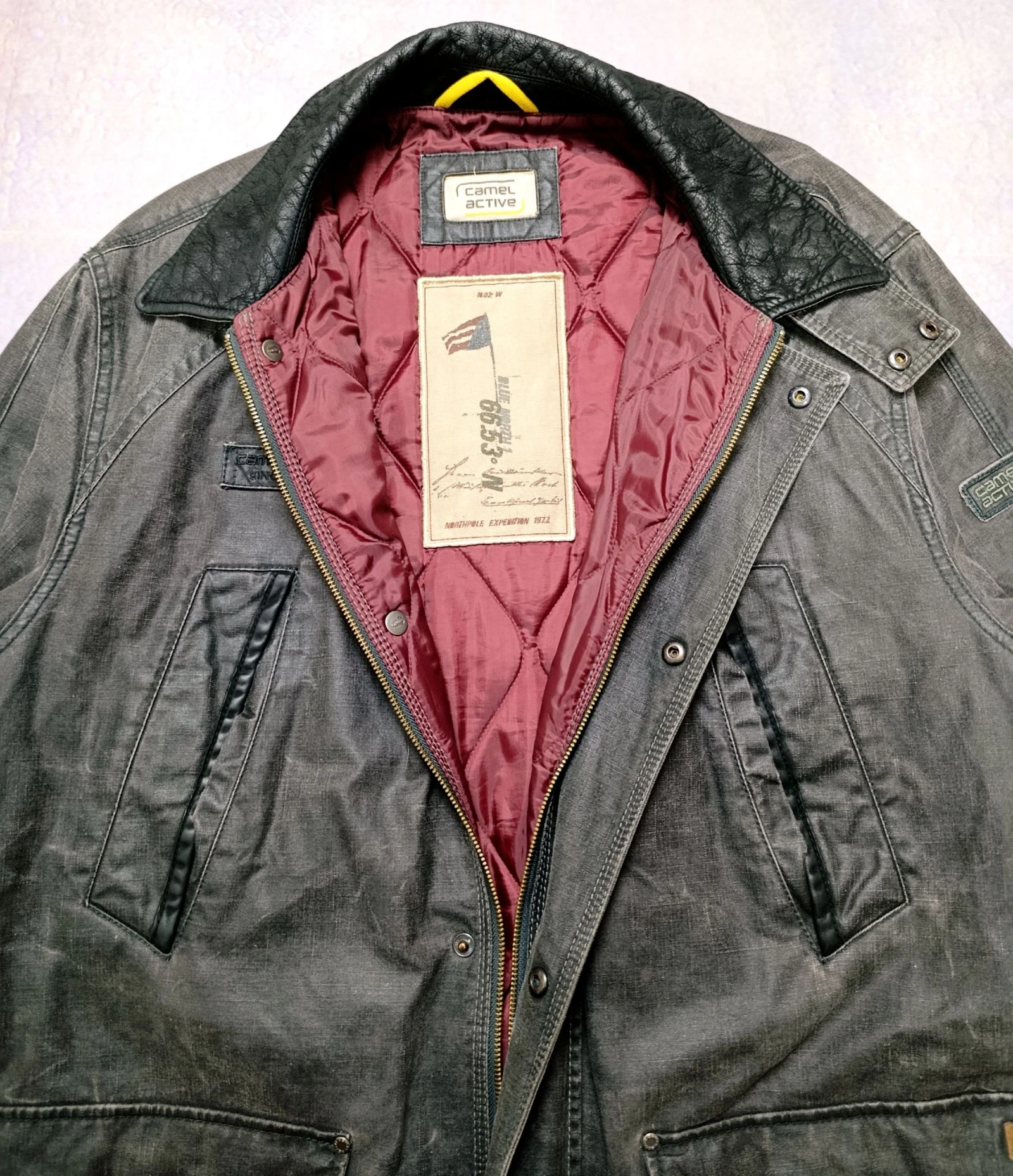 🔥 Camel Active Waxed Field Jacket XL EU54 Heavyweight Outdoor Coat Vintage – photo 6